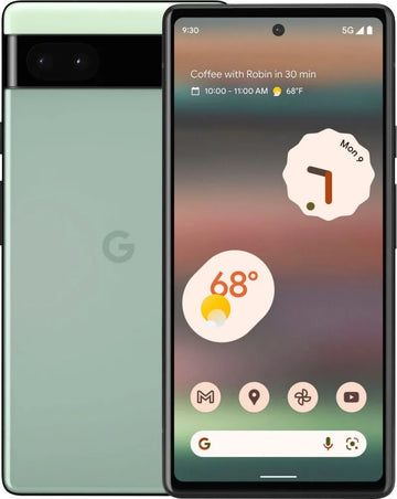 Unlocked Google Pixel 6A - 6.1" Display, 6GB RAM, 128GB ROM, NFC, Octa Core, Google Tensor, 5G